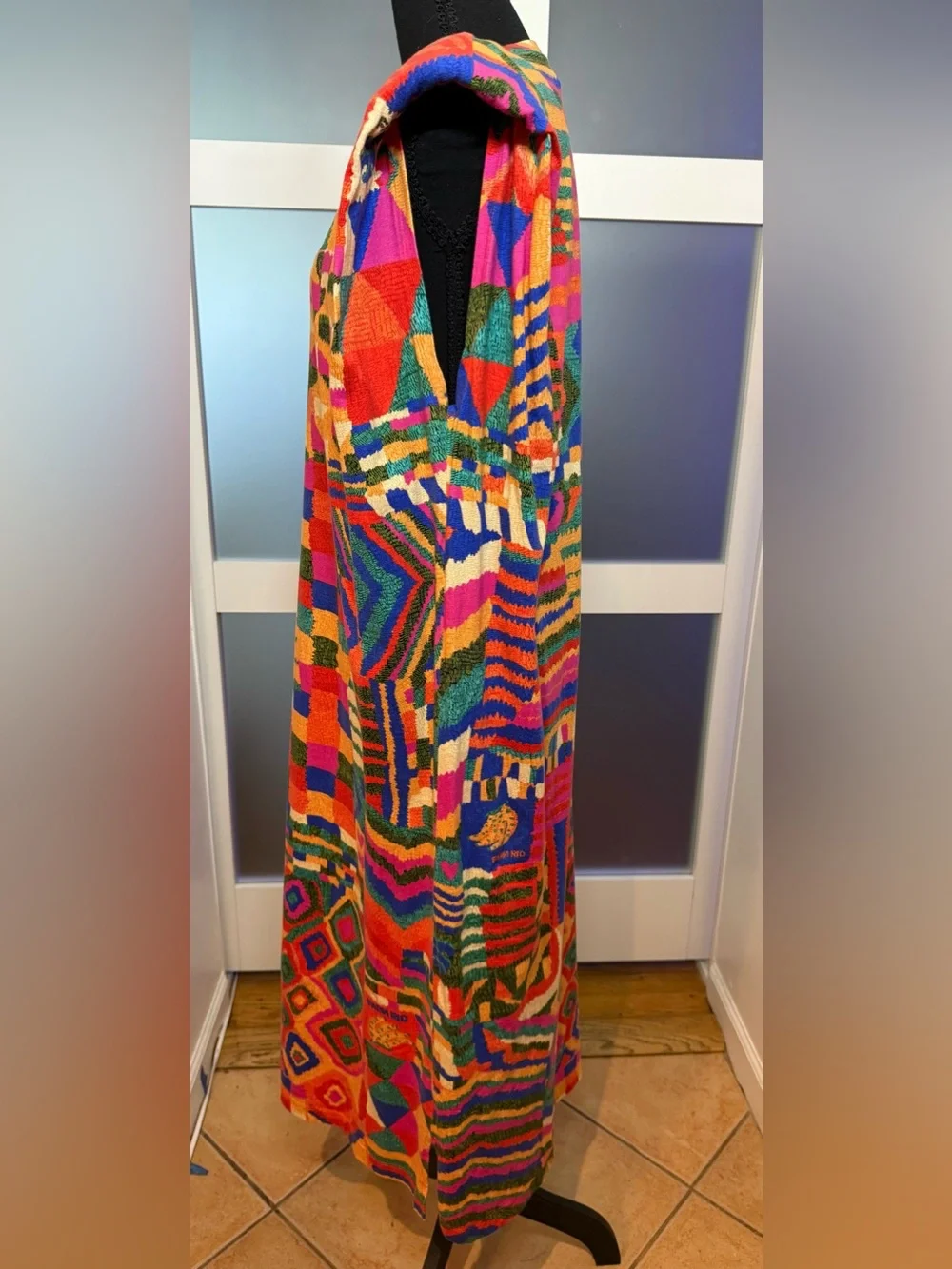 FARM Rio Summer Patches T Shirt Dress, size Medium. - Picture 2 of 13